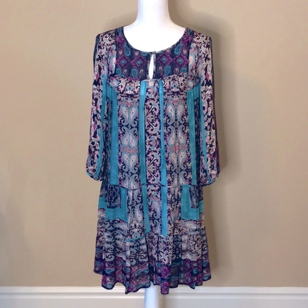 LUCKY BRAND Paisley Print Dress - Picture 3 of 16